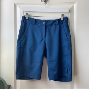 Nike Golf Bermuda Shorts Blue Dri-Fit Active Size 2